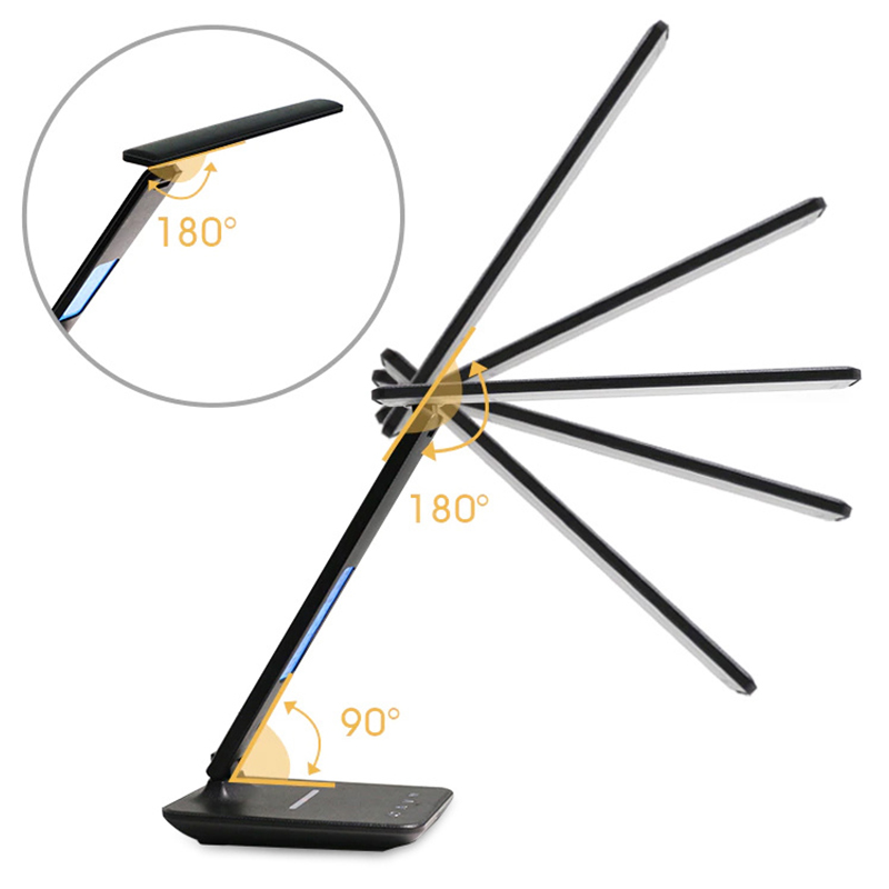 Kancelárska stolná lampa s indukčnou nabíjačkou Qi TX26C