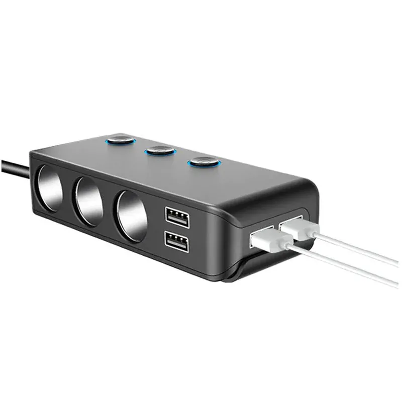 Rozdeľovač autozásuvky 12-24V 4xUSB-C
