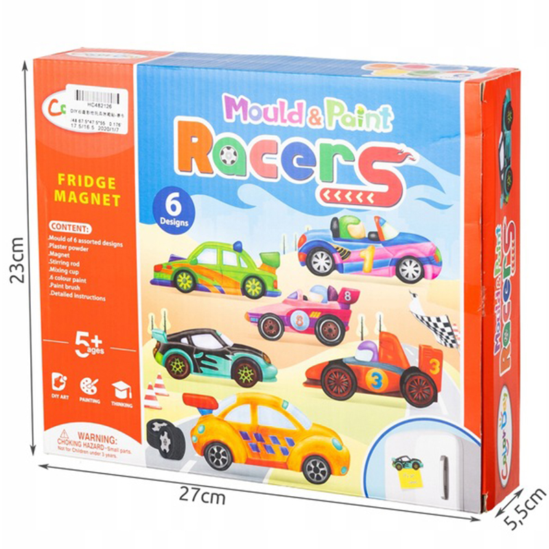 Kreatívna sada na výrobu magnetiek Autíčka