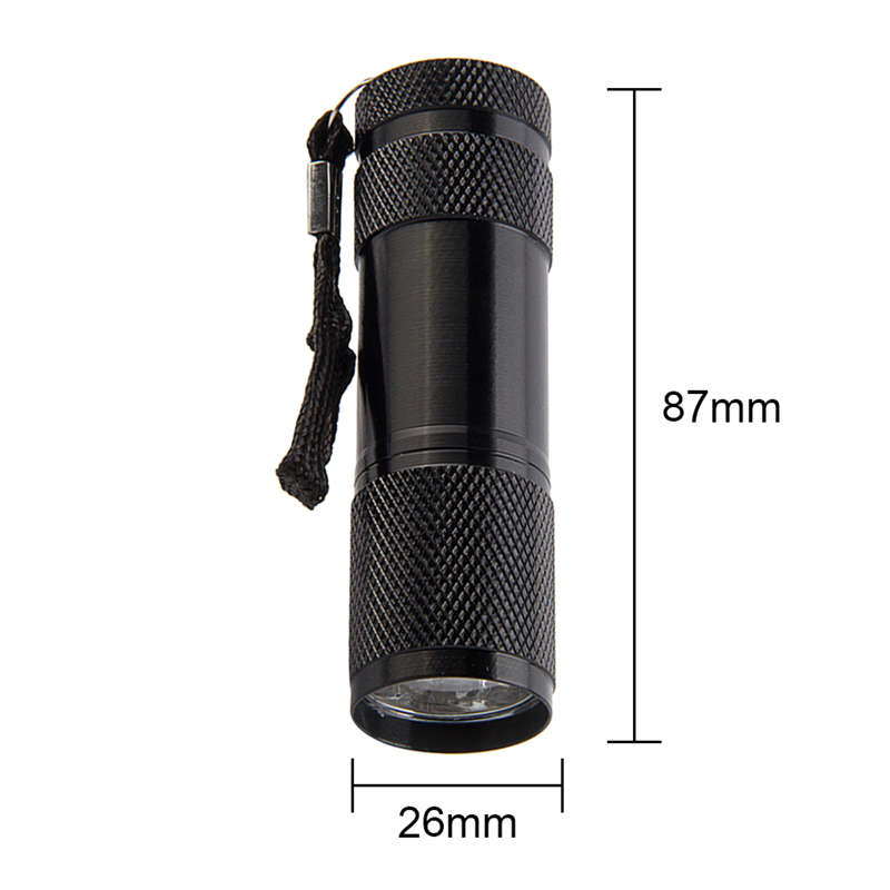Ručná UV baterka 9LED
