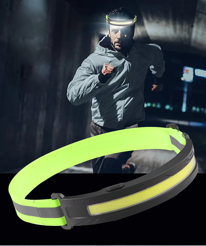 Čelová baterka 30 COB LED