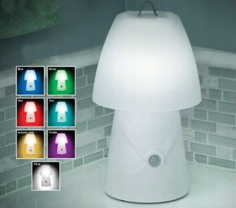 Detská nočná LED lampa RGB so senzorom pohybu