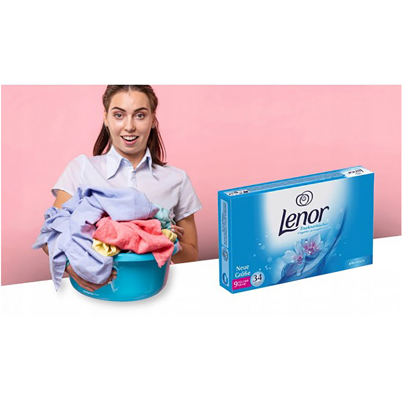 LENOR Alpinfrisch - Voňavé obrúsky do bielizne 34ks
