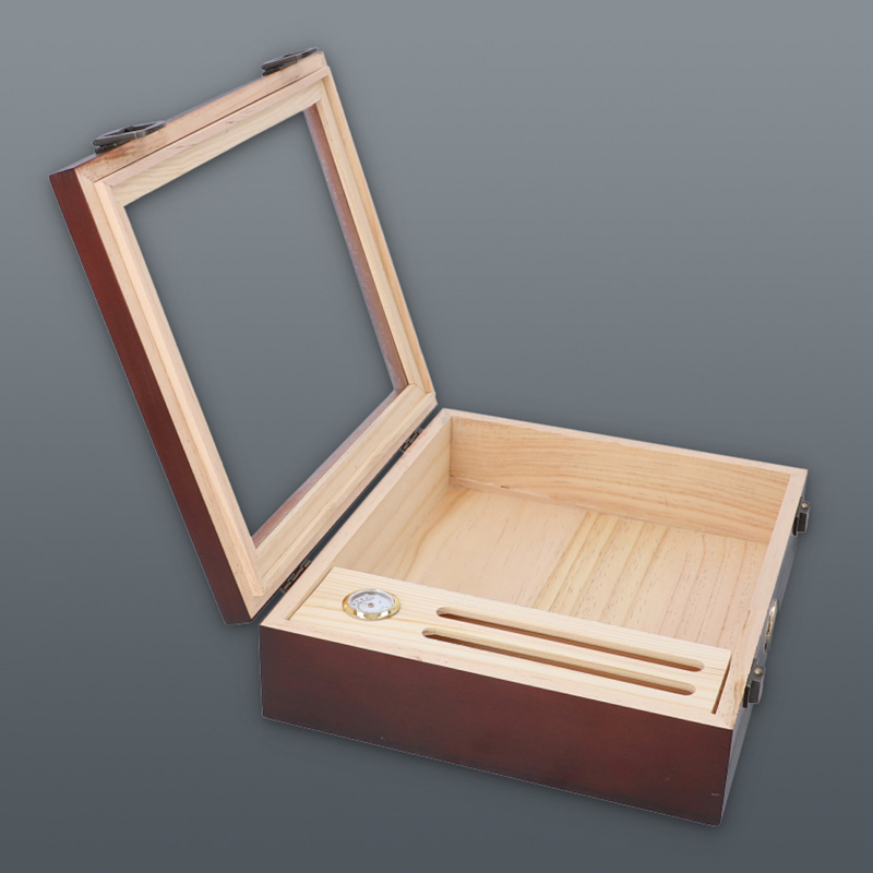 Gentelo - drevená úložná kazeta s vlhkomerom