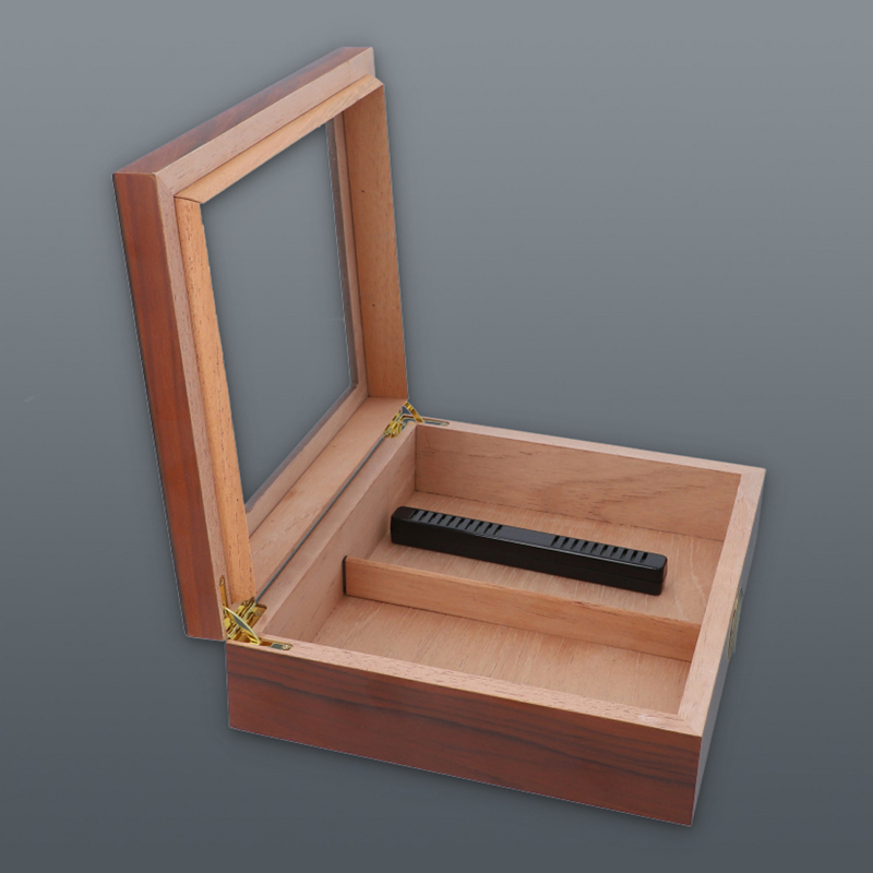 Gentelo - drevená úložná kazeta s vlhkomerom