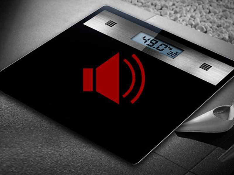 Osobná váha s teplomerom a zvukom B8031 LCD do 180kg