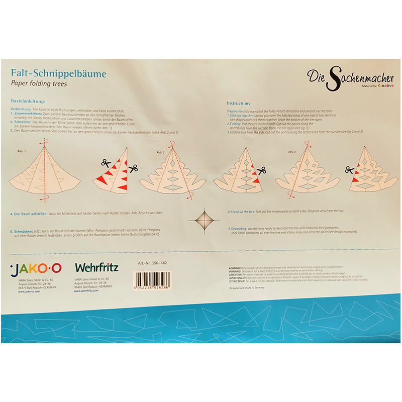 JAKO-O Sachenmacher - Ozdoba Kreatívna Vianočné stromčeky 6ks