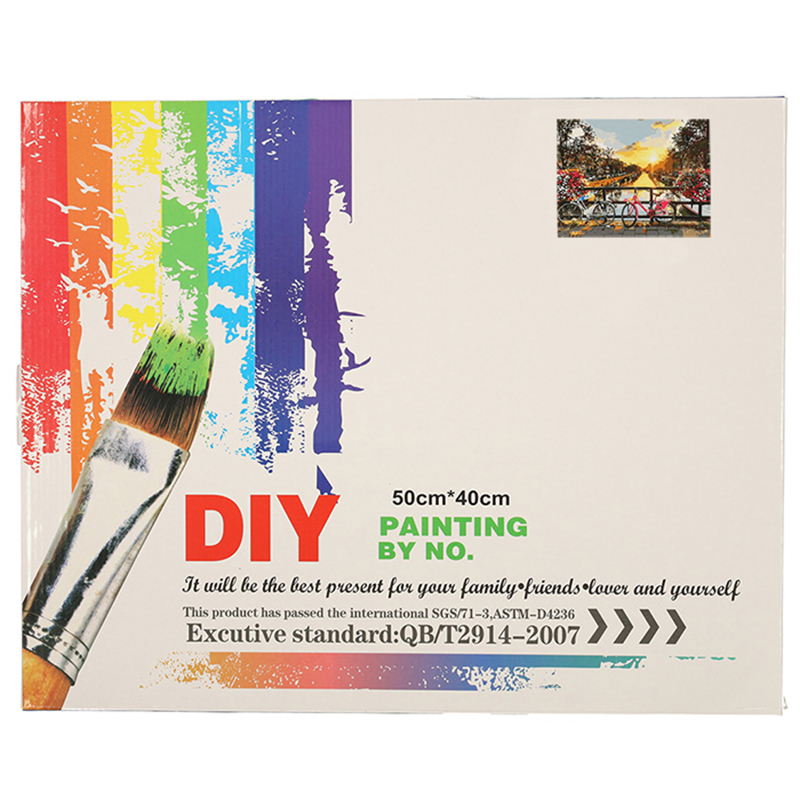 Maľovanie podľa čísel 50x40cm Bicykle