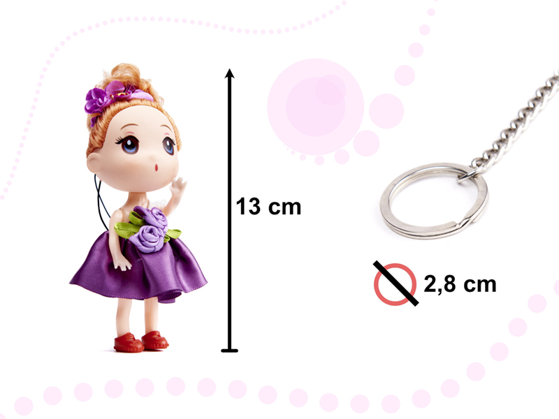 Sada 4 bábik 12cm - 3 dievčatá + 1 chlapec