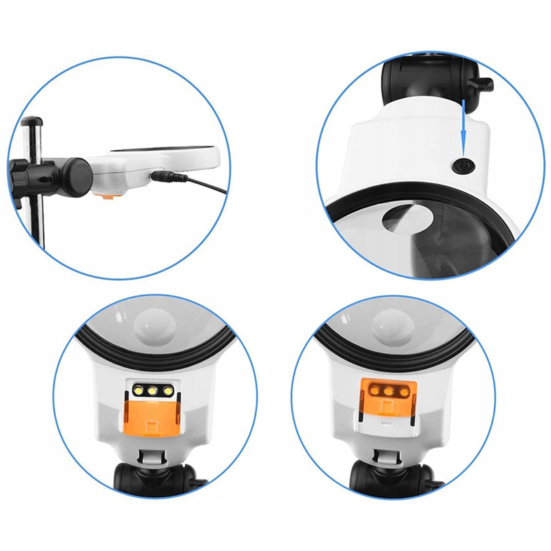 Sada Tretia ruka LED s lupou 5,25x a stojanom na spájkovačku