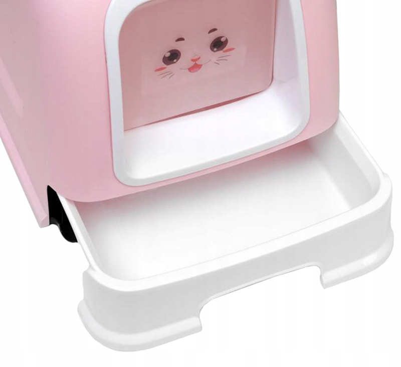 Záchod pre mačky s dvierkami a čistiacou lopatkou