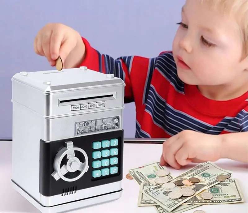 Pokladnička - Bankomat strieborný