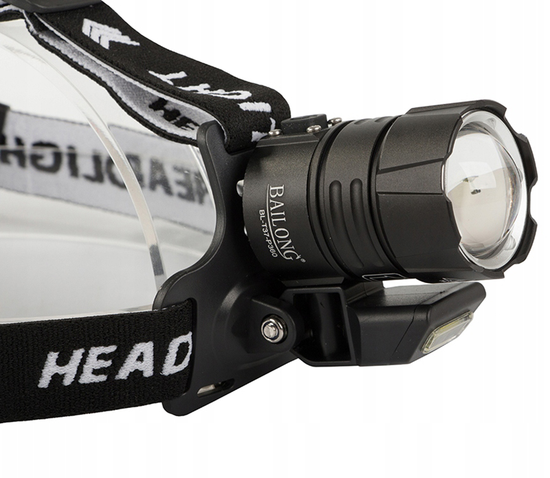 Bailong T37-P360 - Taktická čelová baterka