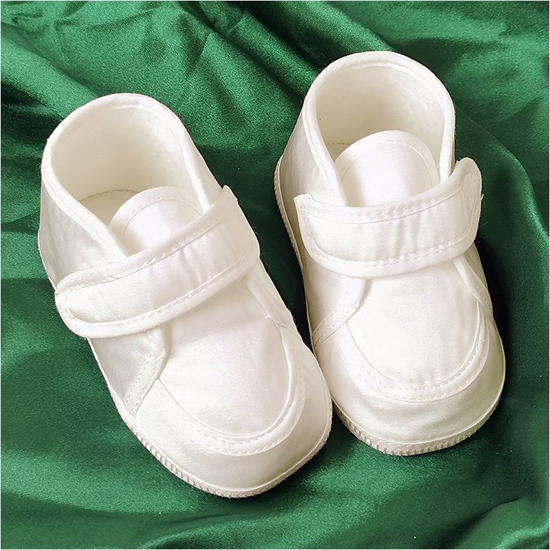 Christopher - Detské topánky - capáčky krémové atlasové č.18 - 11 cm