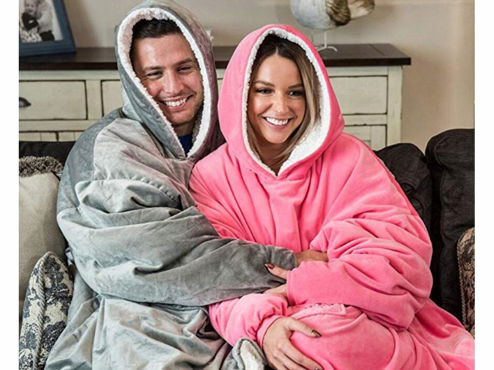 Teplá bunda XXL Oversize tmavoružová