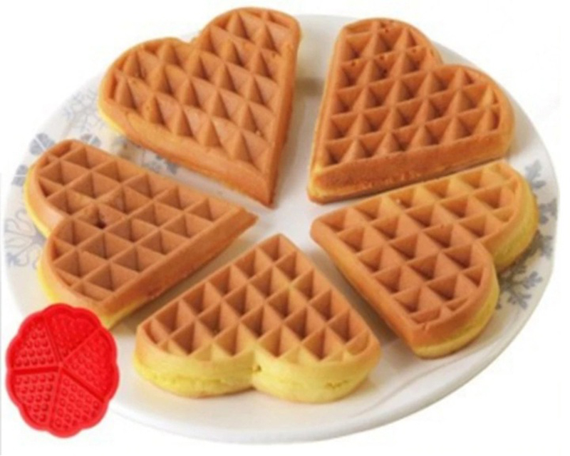 Silikónová forma na wafle srdce