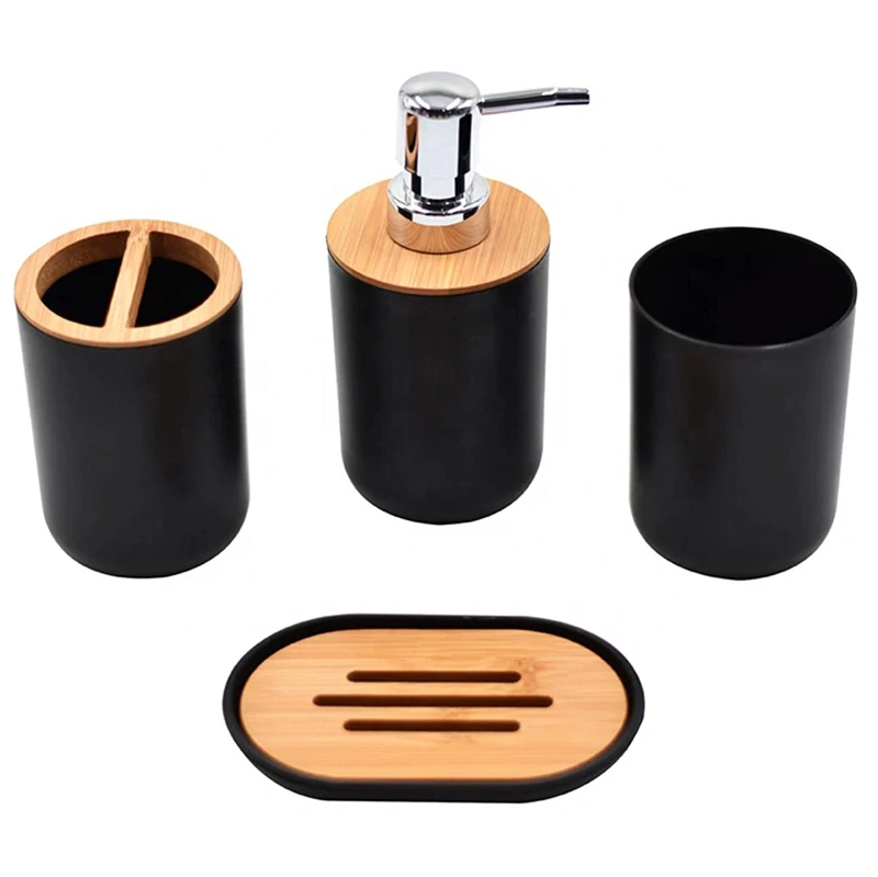 Kúpeľňová sada 6-dielna čierna