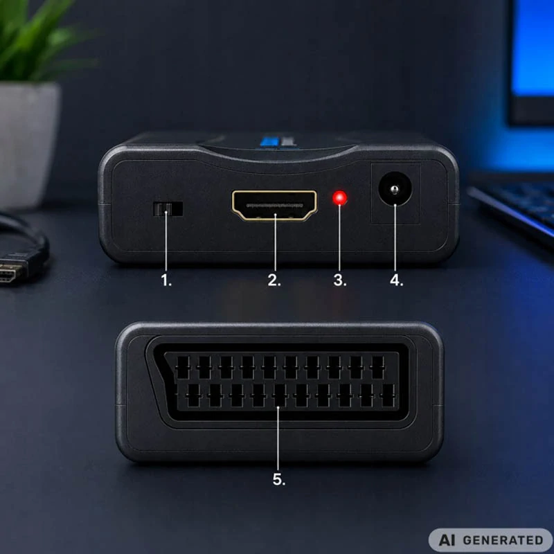 SCART na HDMI konvertor 1080p / 720p