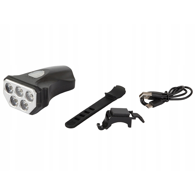 Predné svetlo na bicykel 5LED USB BL-Q15