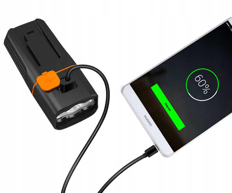 Sada zadné a predné svetlo na bicykel LED USB BL-T3206