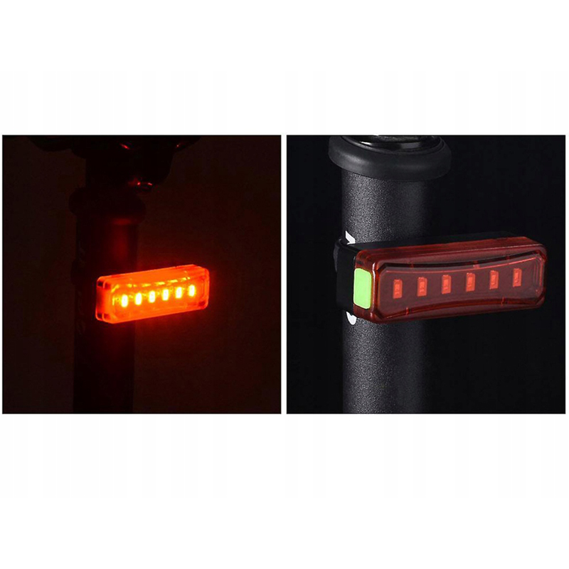 Zadné svetlo na bicykel LED USB BL-W06