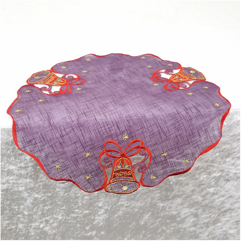 Prestieranie na stôl vianočné - Zvončeky fialové