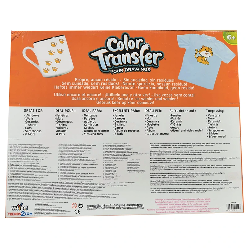 Kreatívna sada na prenos obrázkov Color Transfer 51 × 42 cm