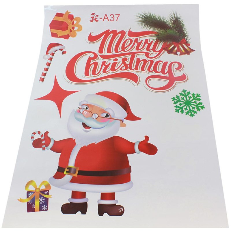 Vianočné nálepky na okno farebné 50x35cm