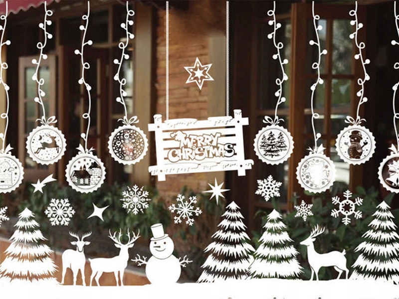 Vianočné nálepky na okno 50x35cm