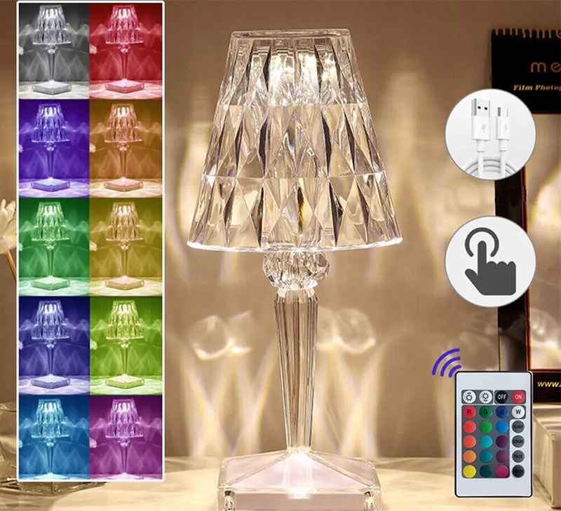 Stolná lampa YA11 RGB s diaľkovým ovládaním