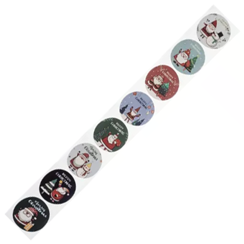 Vianočné nálepky na rolke 500ks
