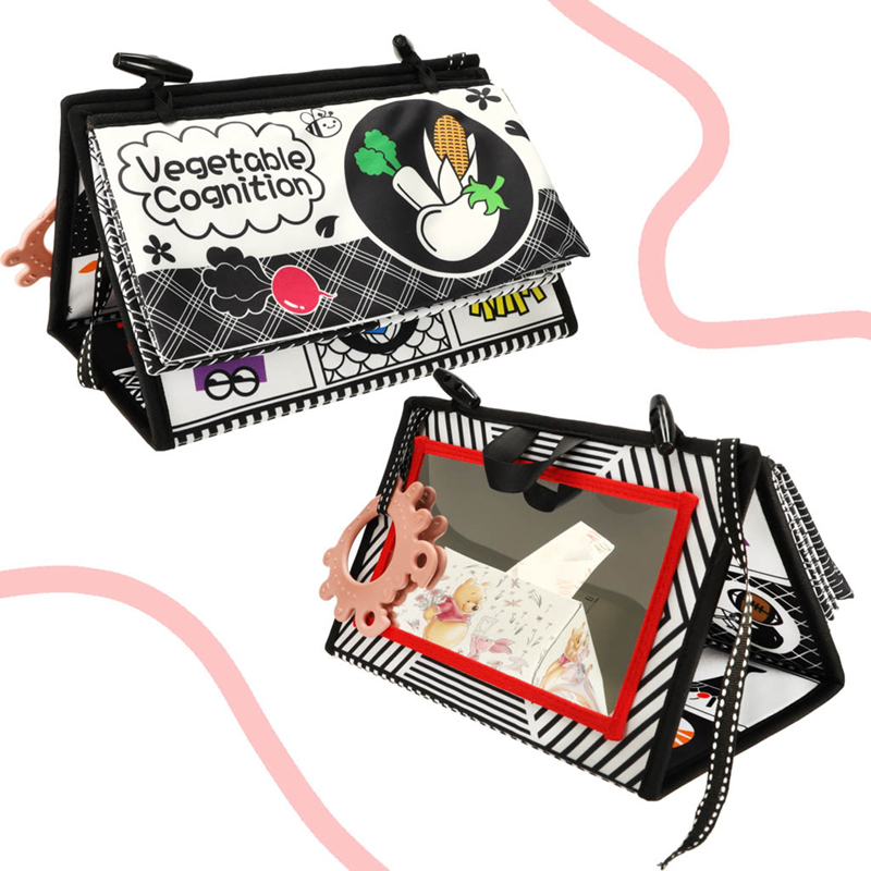 Detská senzorická kniha so zrkadlom