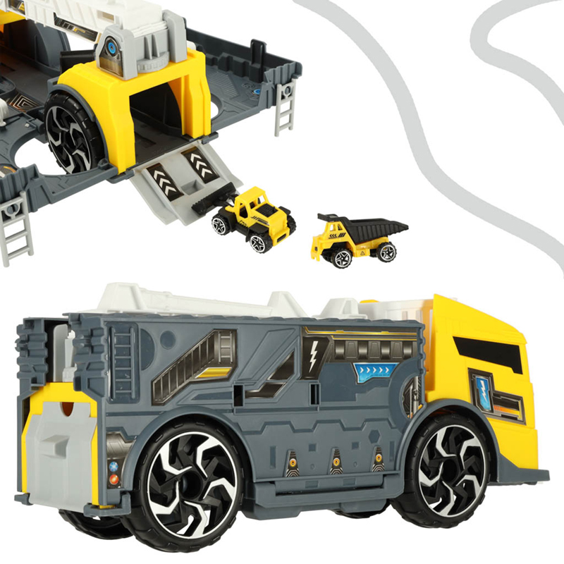 Transportér s 2 autíčkami a parkoviskom