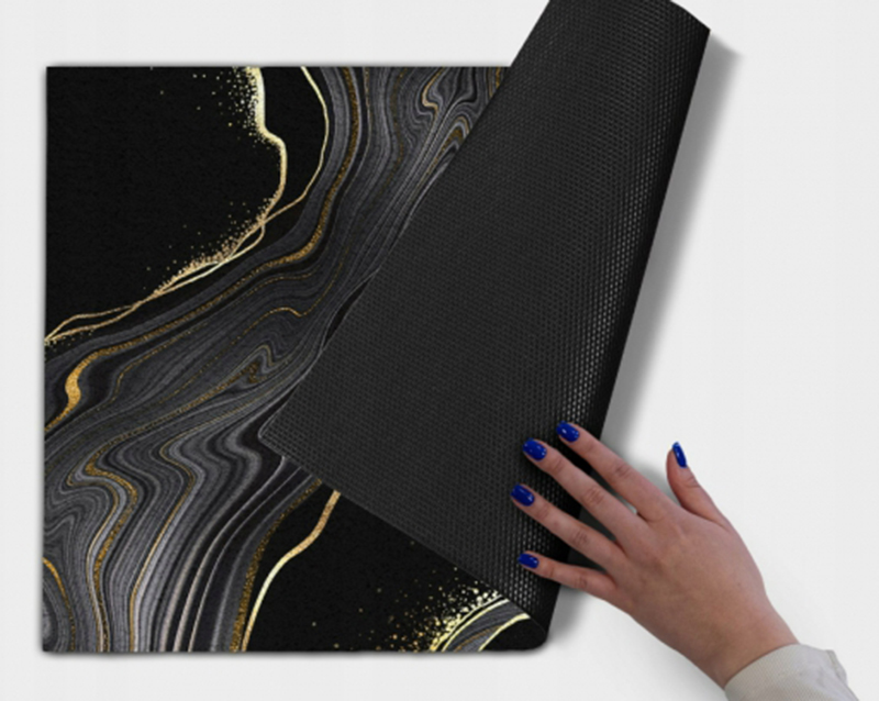 Kúpeľňová predložka čierny mramor 50x80cm