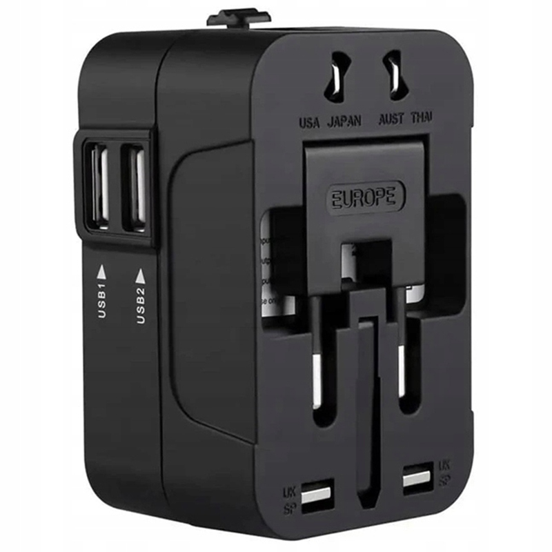 Univerzálny adaptér do zásuvky (EÚ, UK, US, AUS)