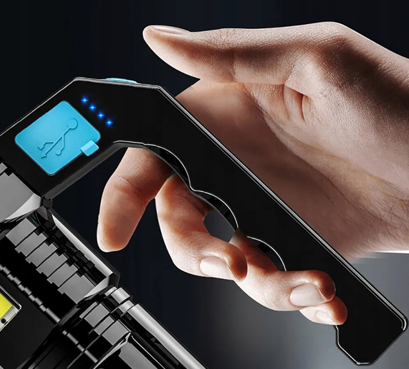 Baterka 5LED COB 2v1 nabíjateľná