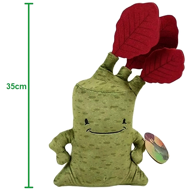 BUK - Vysmiata plyšová hračka s listami 35cm