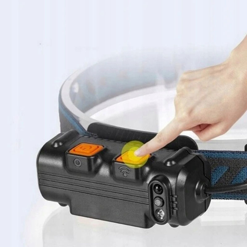 Čelová baterka 2xLED COB s detektorom XML-L2