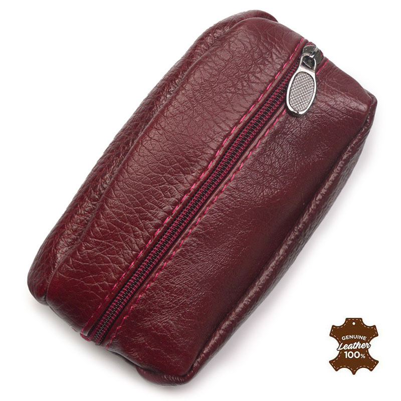 Kožená kľúčenka N119-7203 bordová