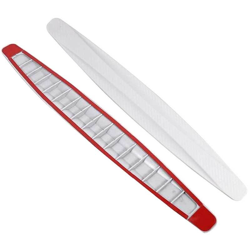 Flexibilná gumená ochranná lišta na nárazník auta 2ks biela