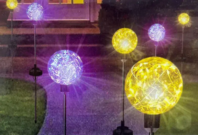 Záhradné solárne lampy 2ks