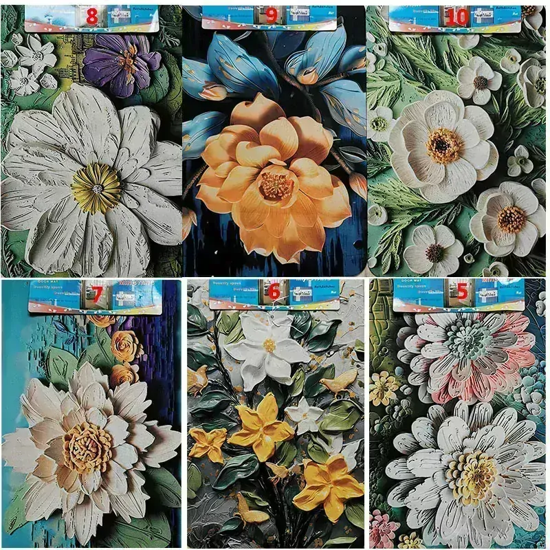 Kúpeľňová predložka protišmyková Kvet 58x39cm
