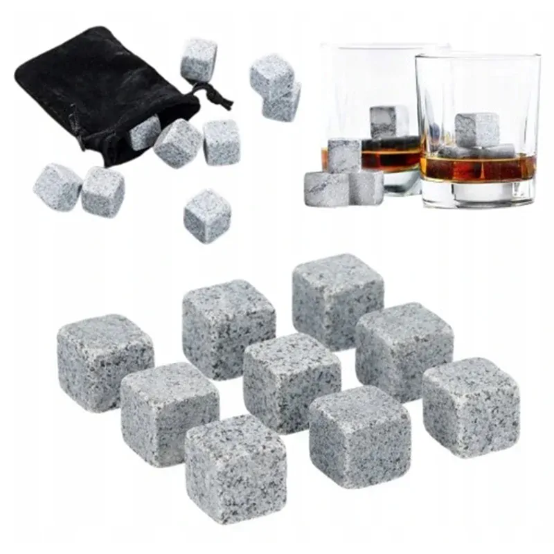 Súprava chladiacich kamienkov na whisky 12ks s príslušenstvom