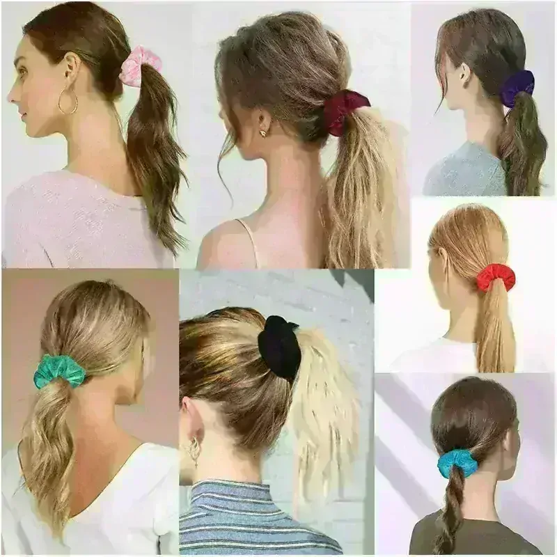 Gumička do vlasov biela/čierna/zelená