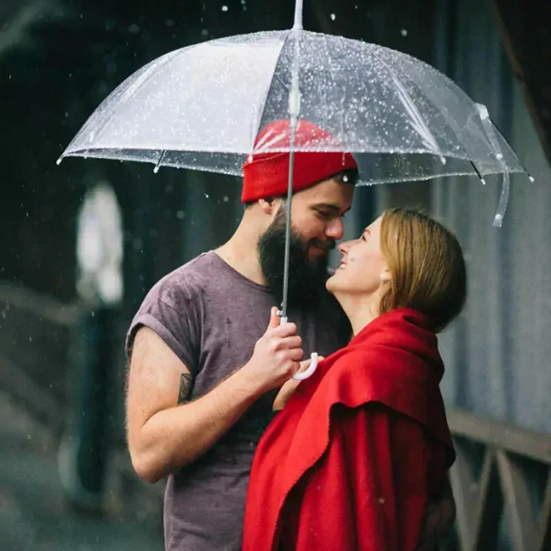 Dáždnik transparentný automatický 95cm