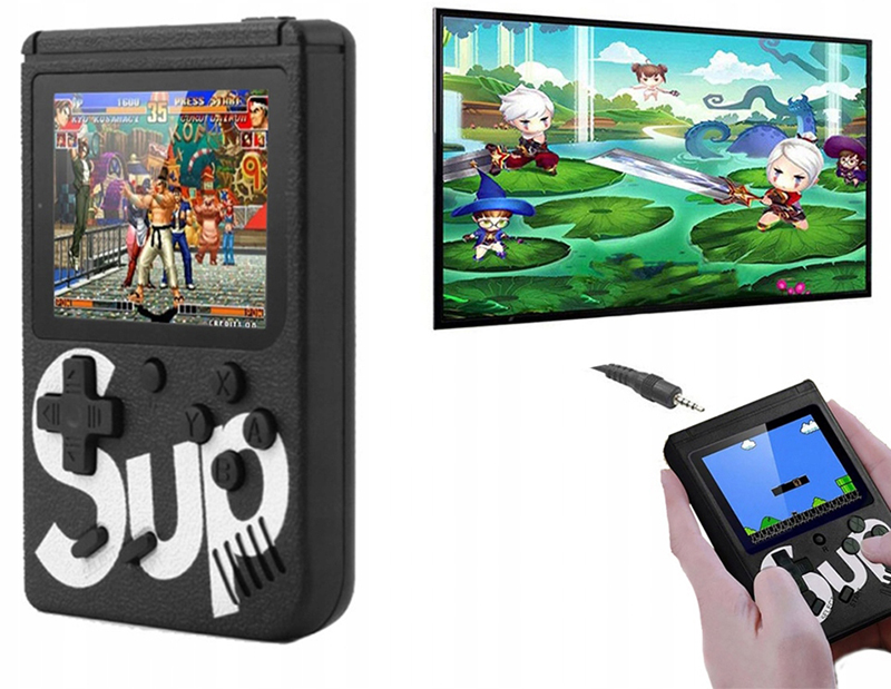 Herná konzola Sup Retro so 400 hrami čierna + ovládač navyše