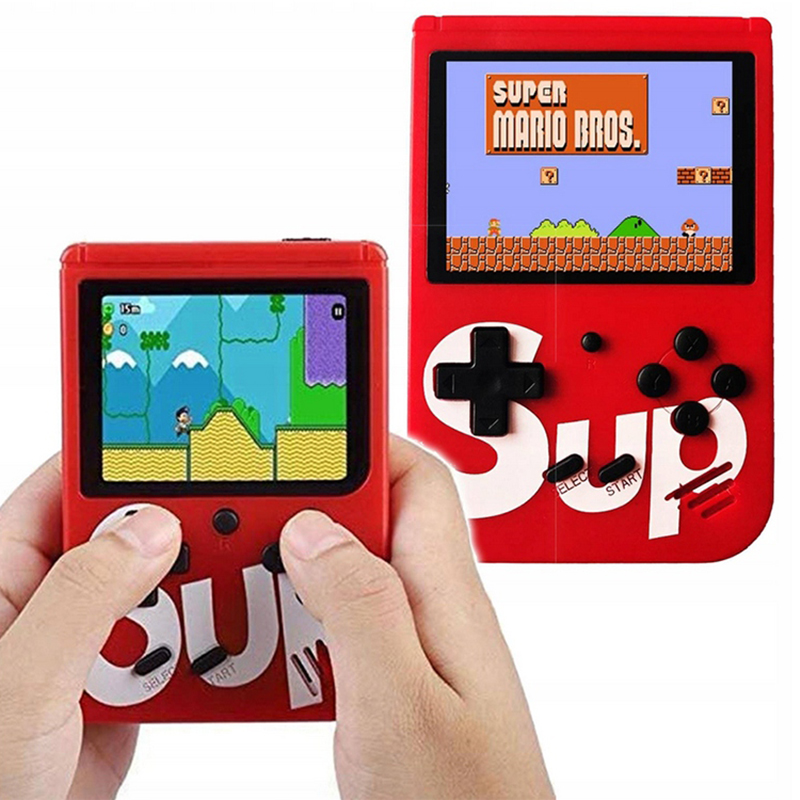 Herná konzola Sup Retro so 400 hrami červená + ovládač navyše