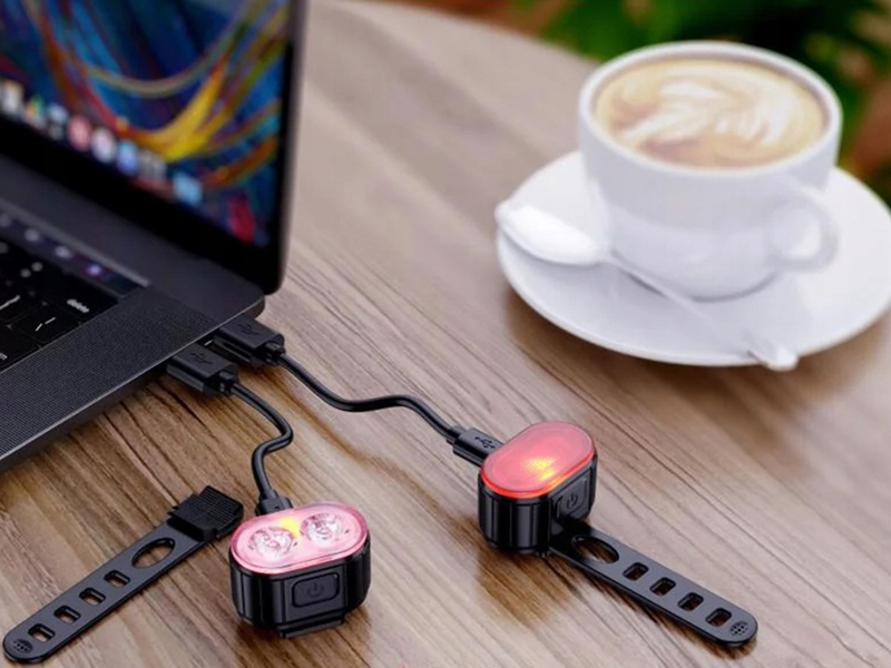 Súprava svetiel na bicykel USB