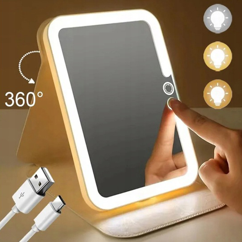 Kozmetické zrkadlo s LED podsvietením