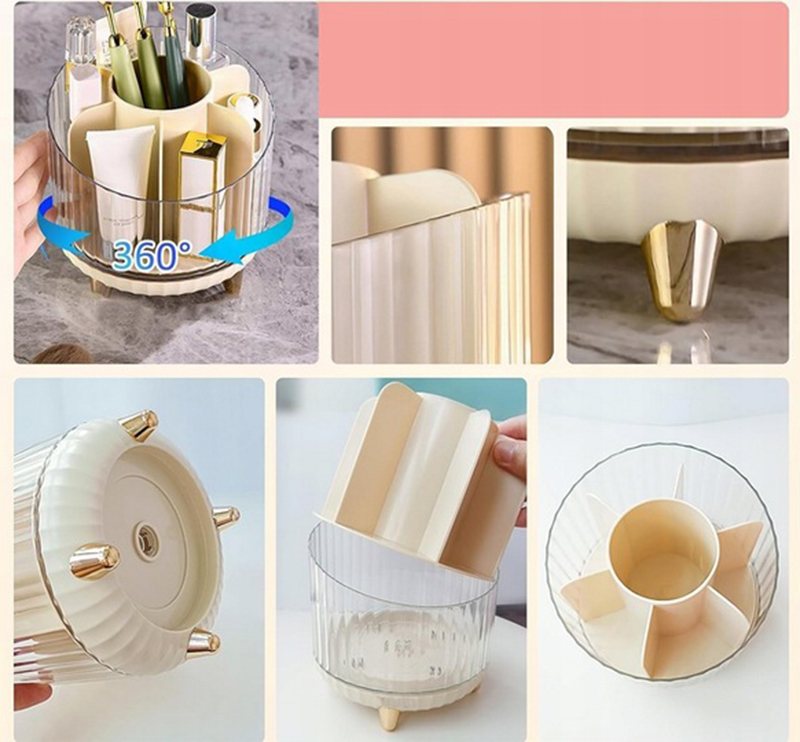 Otočný organizér na kozmetiku